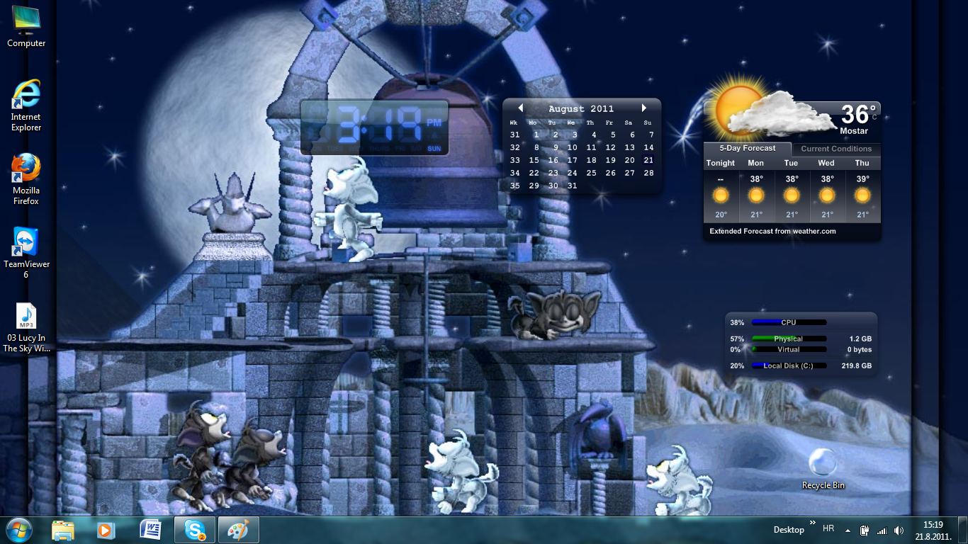 My Nornish Desktop :D (Click to enlarge)