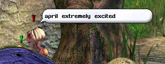 April the Excited Creature (Click to enlarge)