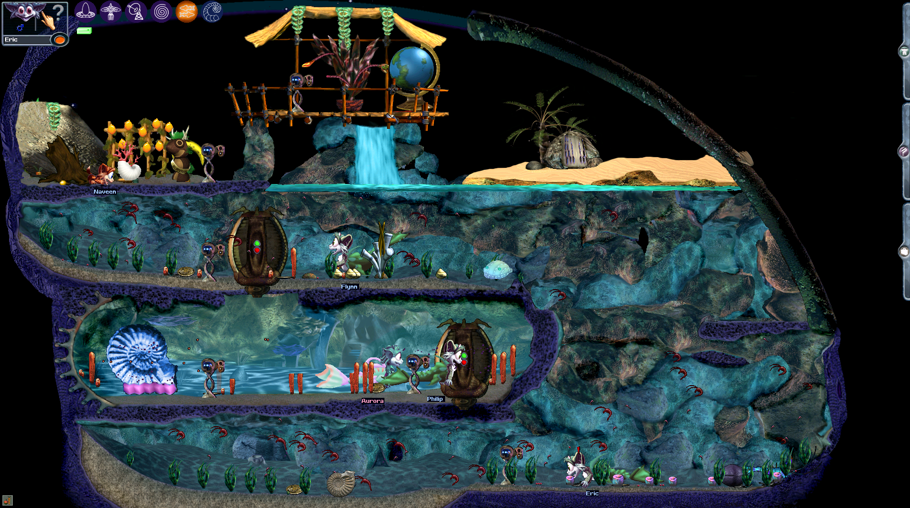 Pearlmaids in Aquanornia (Click to enlarge)