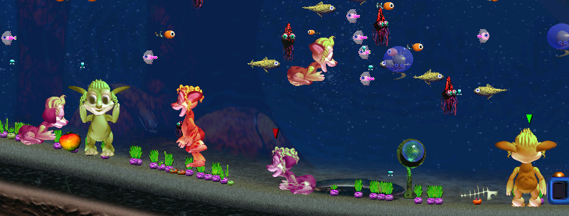 Grown Up Fruit-Colored Norns (Click to enlarge)