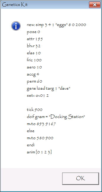 Genetics Kit - Exported Egg (Click to enlarge)