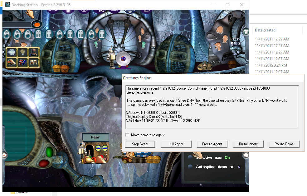 Uncomfy Lore-ish Error Message (Click to enlarge)