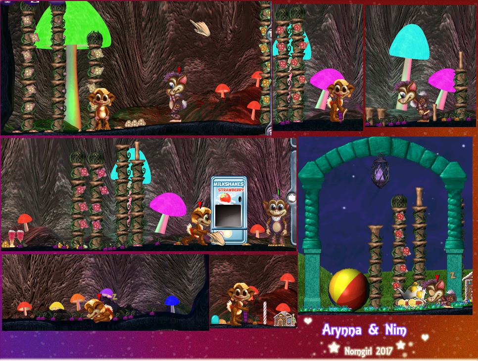 Nim and Arynna in the Cave (Click to enlarge)