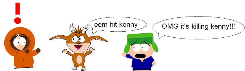 Eem hit Kenny (Click to enlarge)