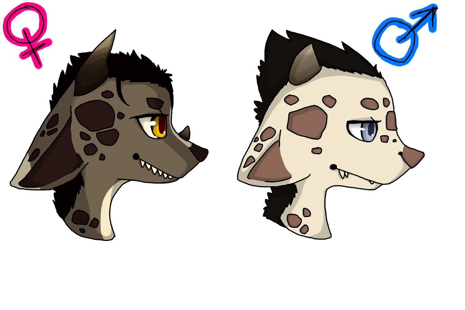 Fossil Norns F M Head Concepts (Click to enlarge)