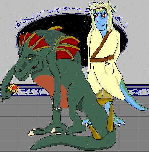 The Wrong Banshee and Drascel (Click to enlarge)