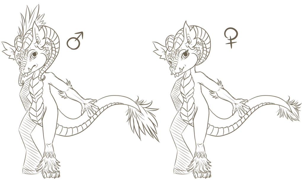 Breed Concept - Wyrm Norns (Click to enlarge)