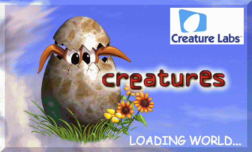 Creatures 1 Start Up (Click to enlarge)
