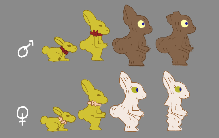 Chocolate bunny norns concept (Click to enlarge)
