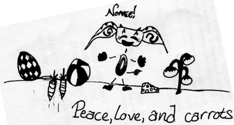 Peace, Love, and Carrots (Click to enlarge)